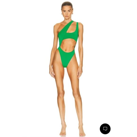 HAIGHT. Petrus One Piece Swimsuit Digital Green